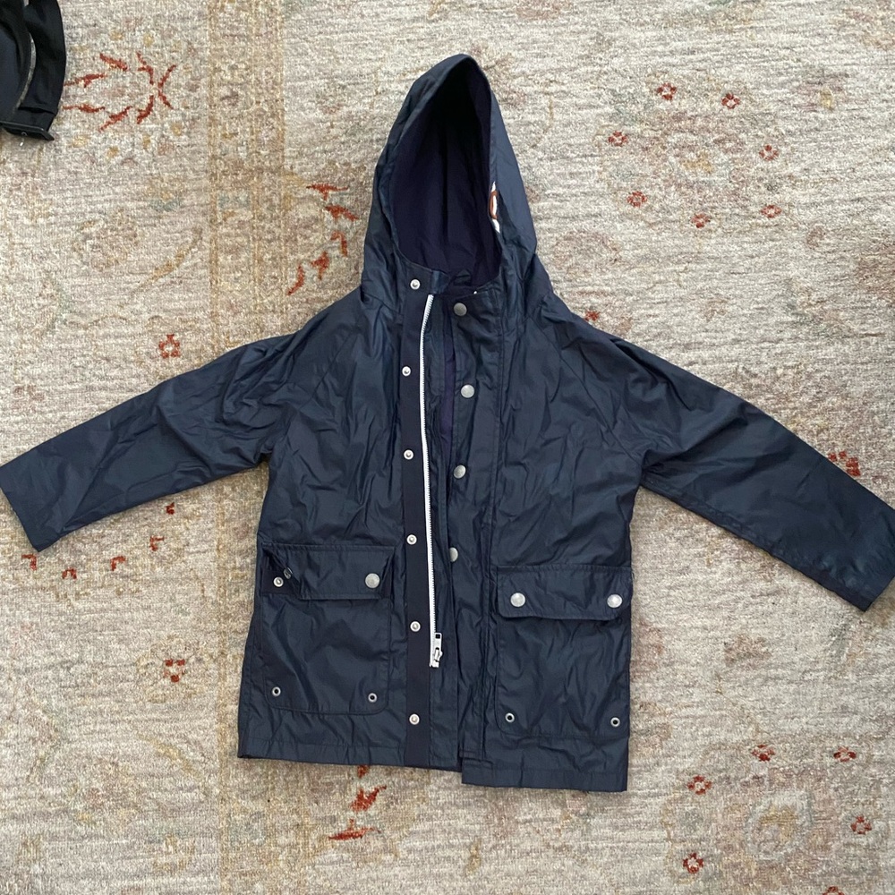 GAP Kids Dark Blue Hooded Raincoat